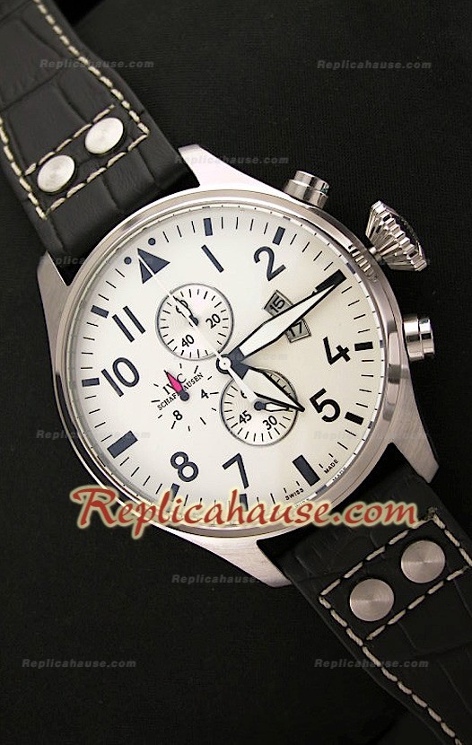 IWC Big Pilot Complications Steel Japanese Montre - 47 mm