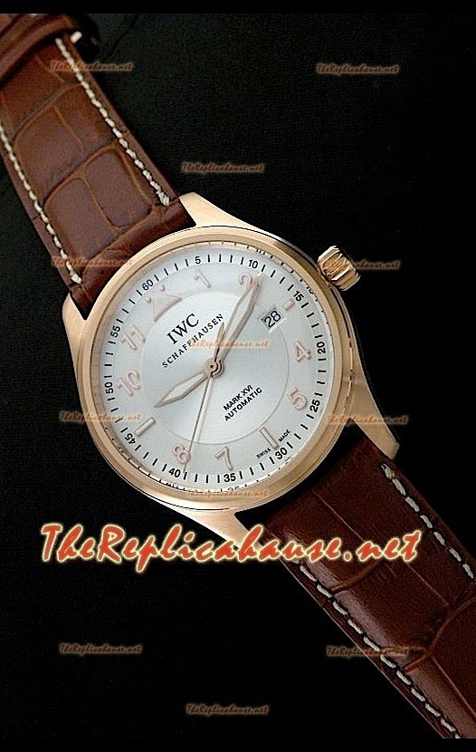 IWC Mark XVI Swiss Replica Montre en Or Rose - 40 mm