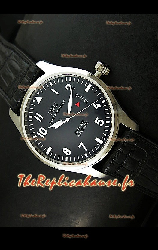 IWC MARK XVII Reproduction Montre Suisse avec Revêtement en Acier - Reproduction Exacte 1:1 - Cadran IWC d'Origine Utilisé