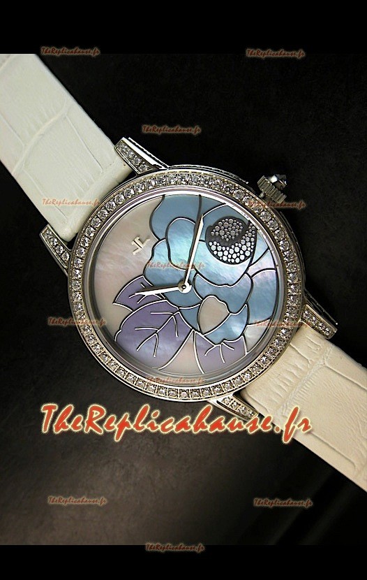 Jaeger LeCoultre Mouvement Quartz Japonais Montre Pour Femme - Cadran Blanc