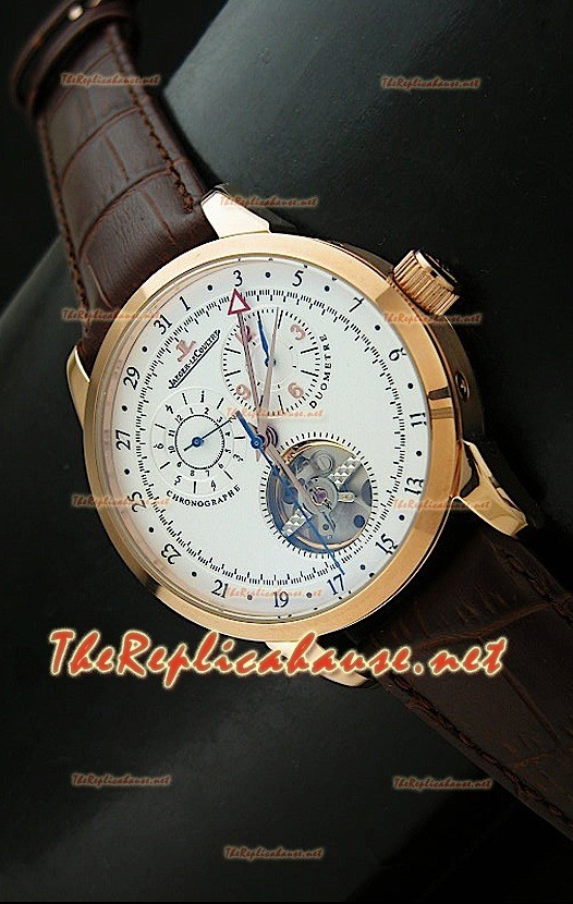 Jaeger LeCoultre Duometre Chronograph Montre en Or Rose
