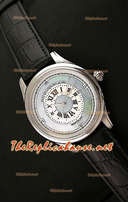Mont Blanc Mechanique Horlogere Montre Suisse avec Cadran Nacré