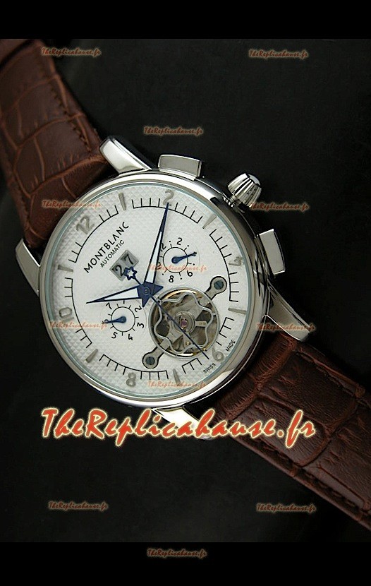 Mont Blanc Tourbillon Volant REPRODUCTION Montre Japonaise avec Cadran Blanc