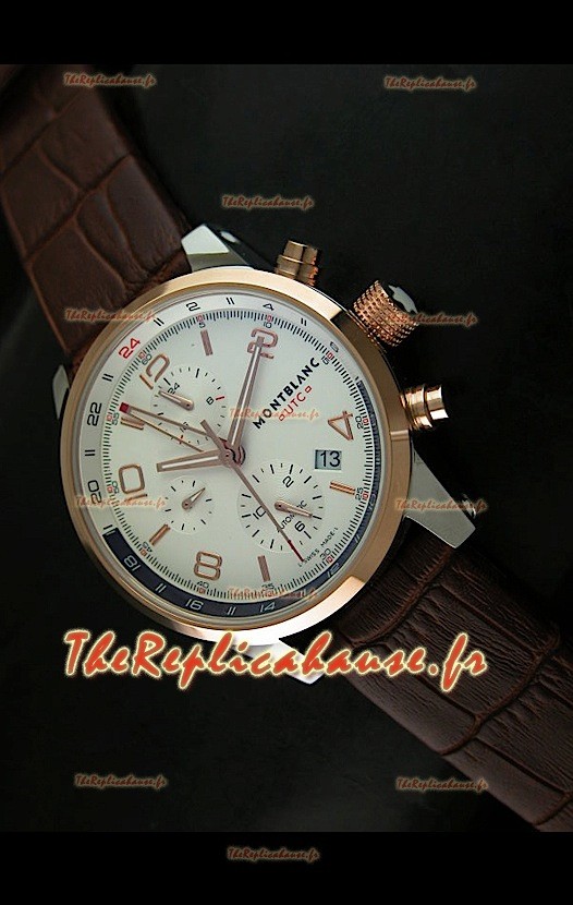 Mont Blanc UTC REPRODUCTION Montre Japonaise avec Lunette en Or