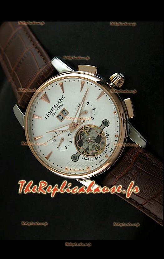 Mont Blanc Tourbillon Volant REPRODUCTION Montre Japonaise avec Lunette en Or