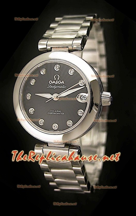 Omega Femmematic Swiss Replica Montre - Réplique à l’Authentique 1 sur 1 avec Cadran Noir