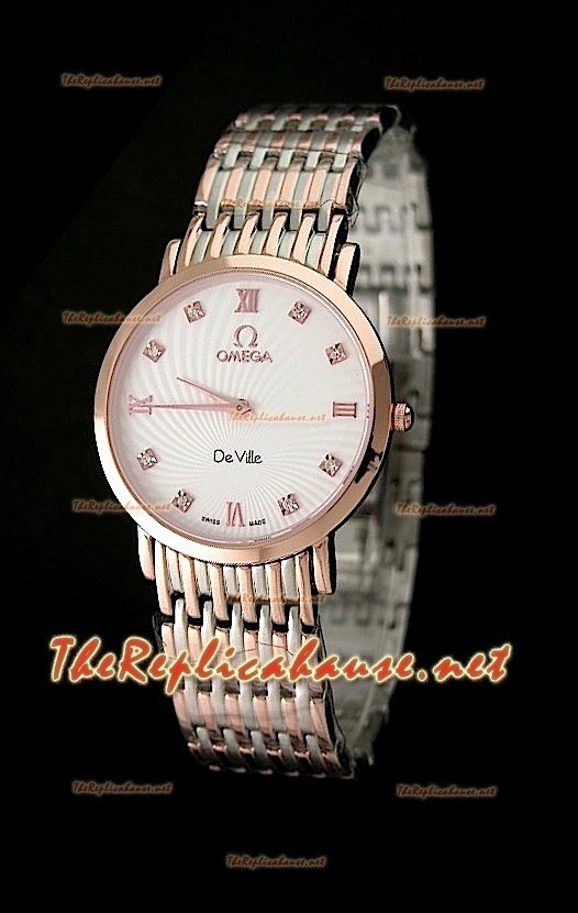 Omega Deville Mens Japanese Replica Montre Bicolore 