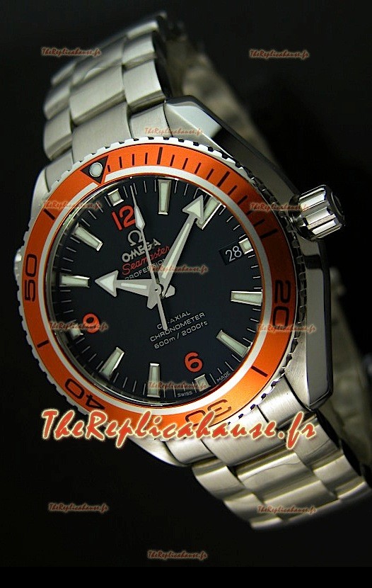 Omega Seamaster Planet Océan Montre CERAMIQUE Suisse 45MM - REPRODUCTION Exacte 1:1 