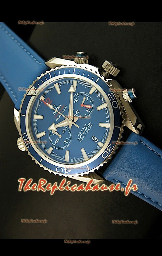 Omega Seamaster The Planet Océan REPRODUCTION Montre Japonaise en Bleu