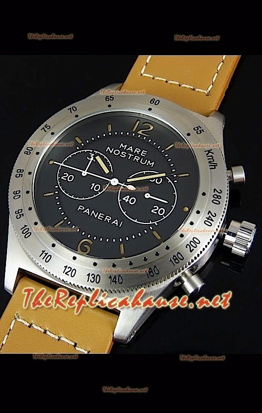 Panerai Mare Nostrum Japanese Montre avec Boîtier en Acier