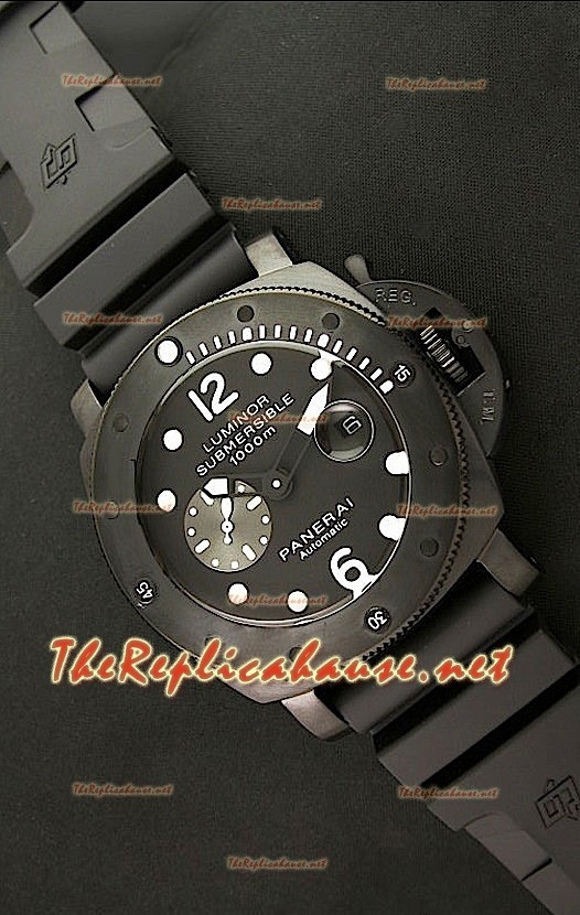 Panerai Luminor Submersible 1000M Montre Japonaise avec Revêtement PVD