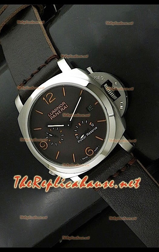 Panerai Luminor Marina Power Reserve Montre avec Marqueurs Orange
