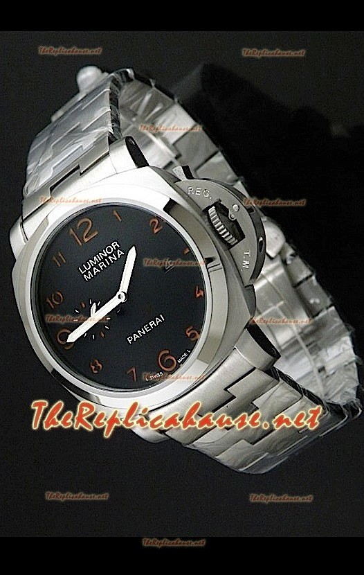 Panerai Luminor Marina PAM359 Montre Japonaise avec Marqueurs Oranges