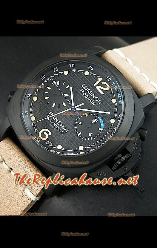Panerai Subsersible Regatta Rattrepante PVD Japanese Montre