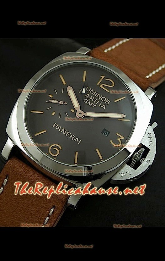 Panerai Luminor Marina GMT Replica Montre Cadran Noir