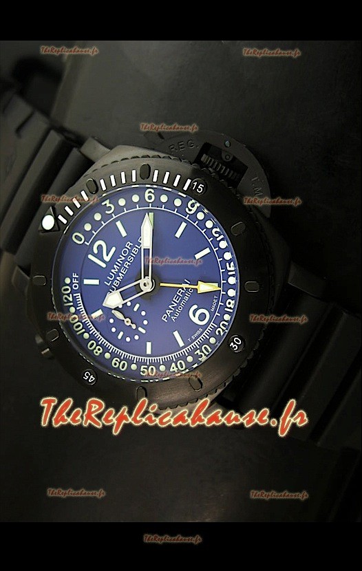 Panerai Luminor Submersible PAM389 Reproduction Montre Japonaise Cadran Bleu