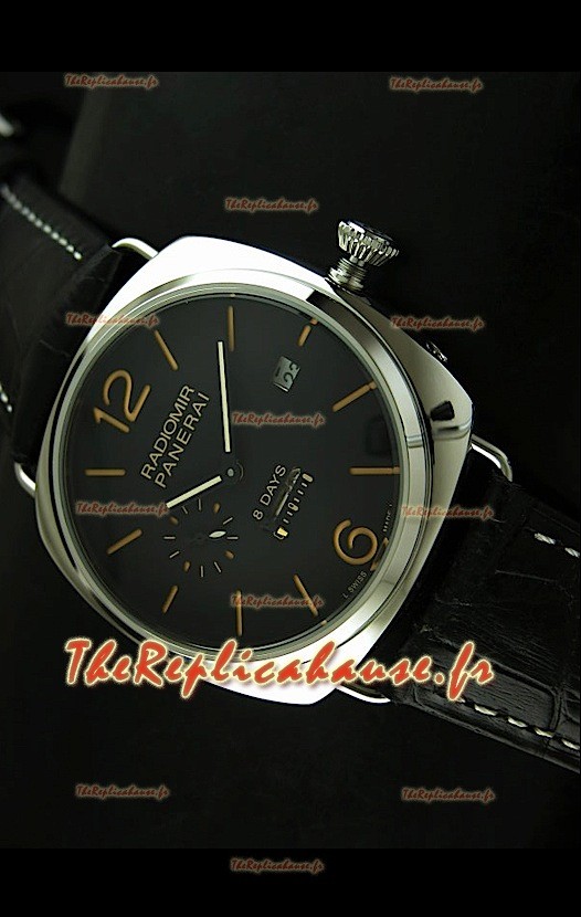 Panerai Radiomir 8 Jours Reproduction Montre Japonaise Cadran Noir