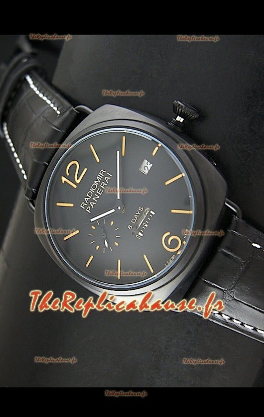 Panerai Radiomir 8 Jours Reproduction Montre Japonaise avec Revêtement PVD