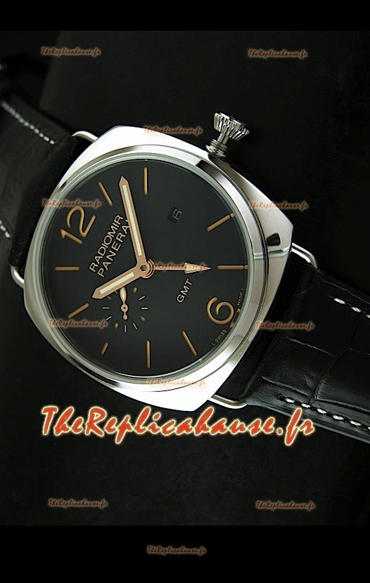 Panerai Radiomir GMT Reproduction Montre Japonaise Cadran Noir