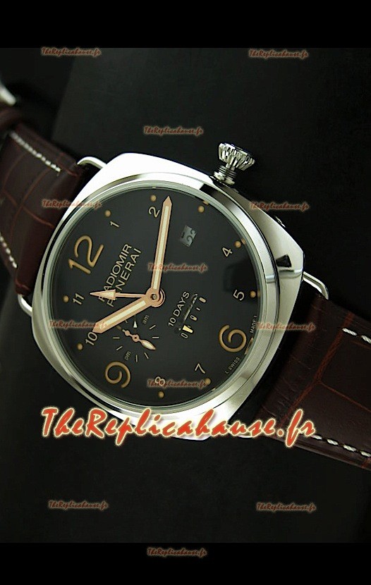 Panerai Radiomir PAM497 10 Jours Reproduction Montre Japonaise avec Boitier en Acier