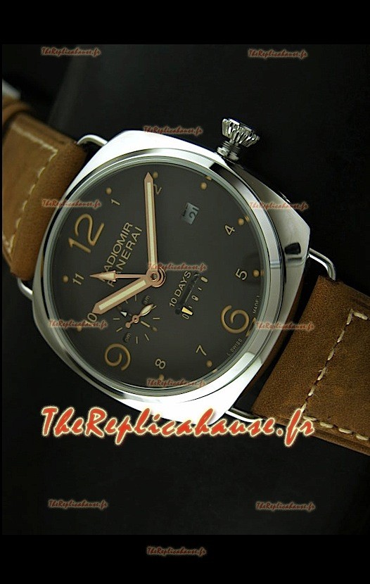 Panerai Radiomir PAM497 10 Jours Reproduction Montre Japonaise dans Boitier en Acier