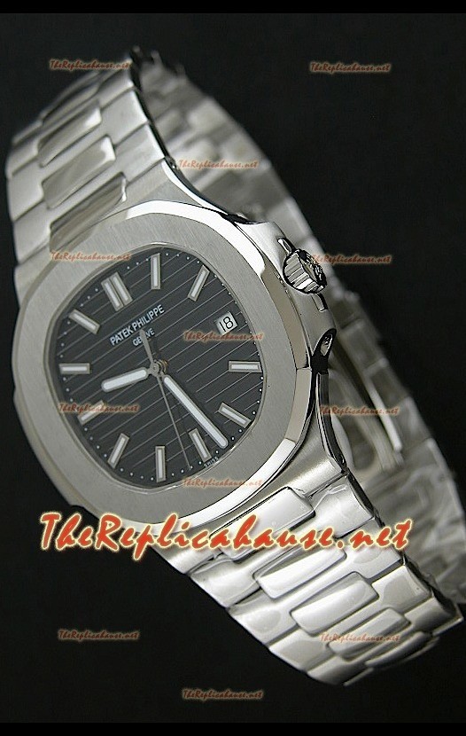 Patek Philippe Nautilus Swiss Replica Montre Cadran Noir