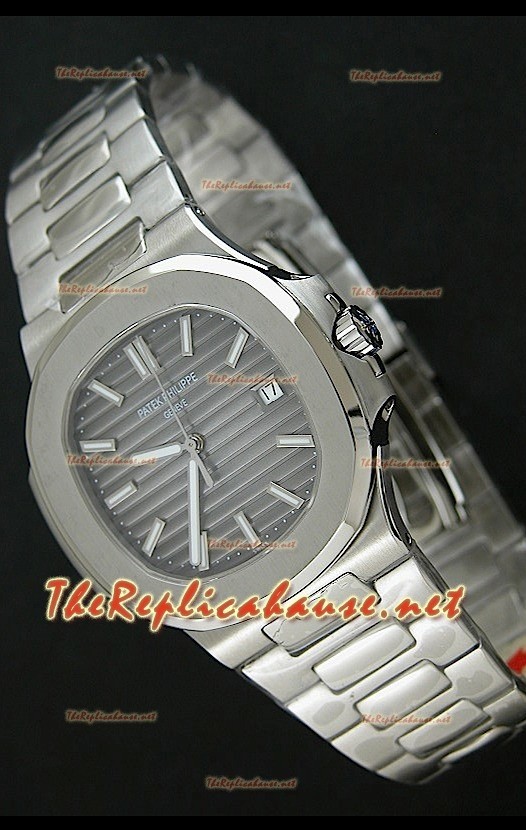 Patek Philippe Nautilus Swiss Replica Montre Cadran Gris