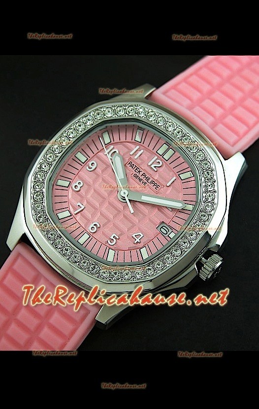 Patek Philippe Aquanaut Montre Femmes Japonaise en Rose