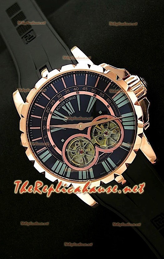 Roger Dubuis Excalibur Chronoexcel Double Tourbillon Or Rose