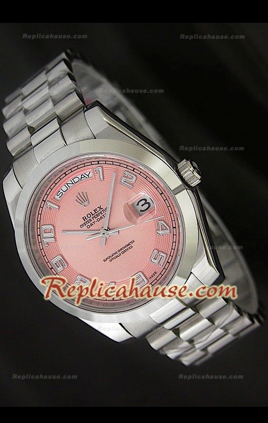 Rolex DayDate Swiss Replica Montre avec Cadran Champagne