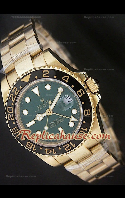 Rolex Replica GMT Masters Ceramic Bezel Montre avec Cadran Vert