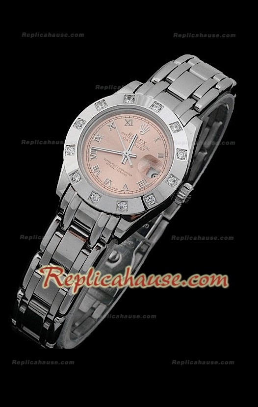 Rolex Datejust Femmes Swiss Replica Montre avec Cadran Champagne