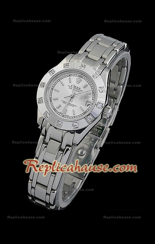 Rolex Datejust Femmes Swiss Replica Montre avec Cadran Métallique 