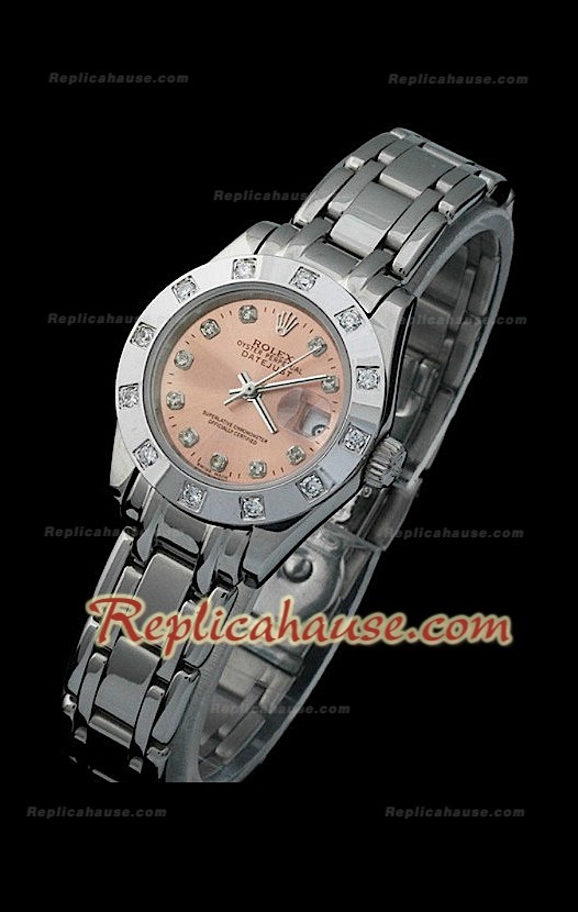 Rolex Datejust Femmes Swiss Replica Montre avec Cadran Champagne