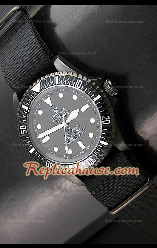 Rolex Submariner Pro Hunter Swiss Montre avec Lunette Carbone