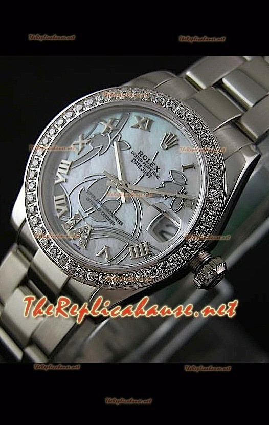 Rolex Datejust Montre Suisse Femmes avec Boîtier en Acier 31 mm