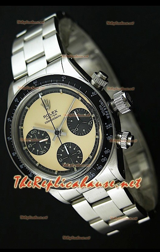 Rolex Cosmograph Daytona 6265 Cadran Crème Antique Lunette Noir