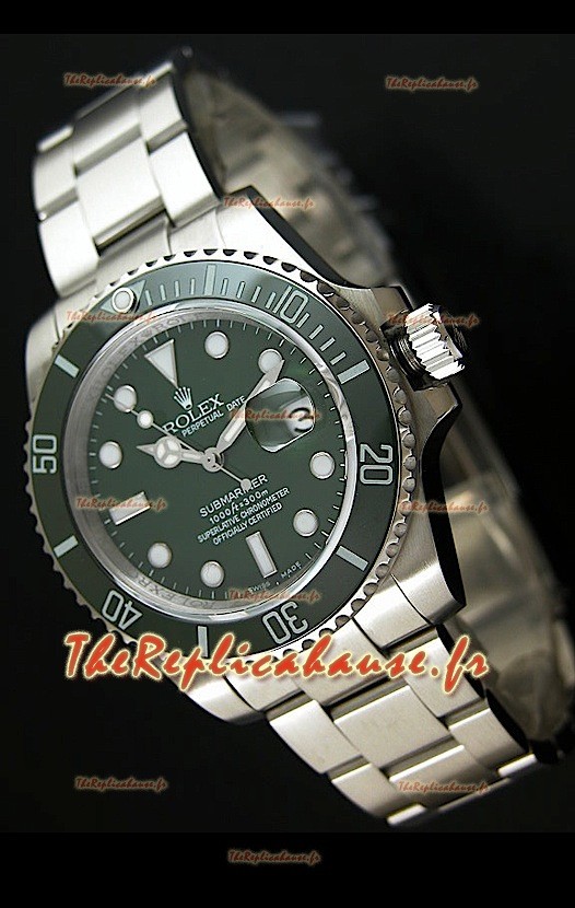 Rolex Submariner Reproduction Montre Suisse en Acier Inoxydable - Index Super Lumineux