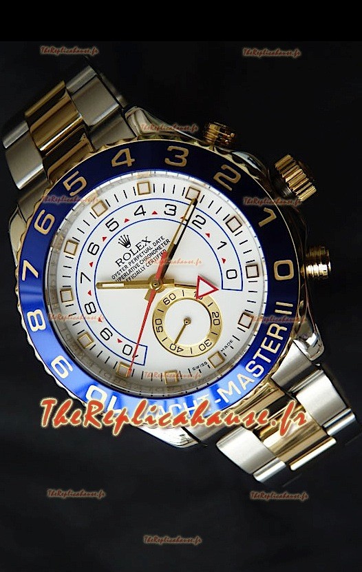 Rolex Imitation Yachtmaster II Montre Suisse Or Jaune Deux Tons- Montre Imitation Exacte 1:1