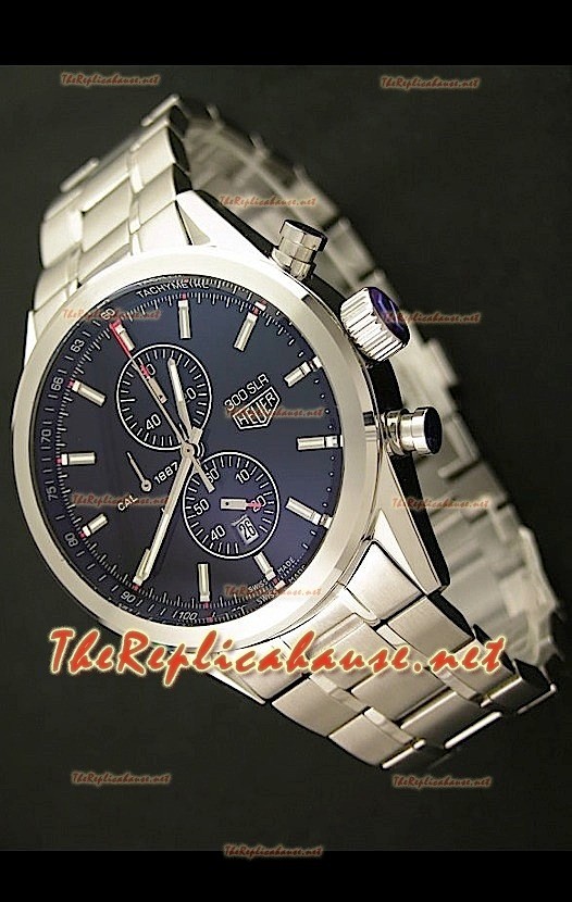 Tag Heuer SLR 300 Japanese Montre avec Cadran Noir - Bracelet en Acier