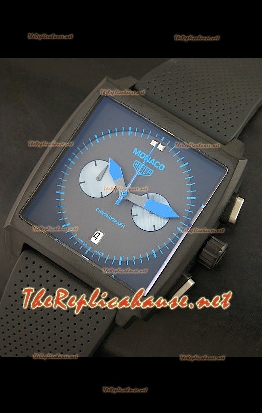 Tag Heuer Monaco Limited Edition Titanium Blue Markers Montre