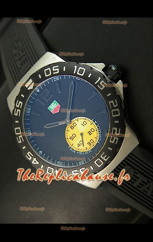 Tag Heuer Formula 1 Reproduction Montre Japonaise avec Mouvement Quartz - Cadran Tout Noir