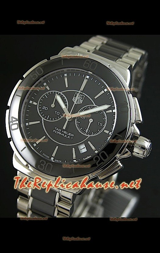 Tag Heuer Formula 1 Montre Femmes Chronographe en Noir - 1:1 Mirror Replica