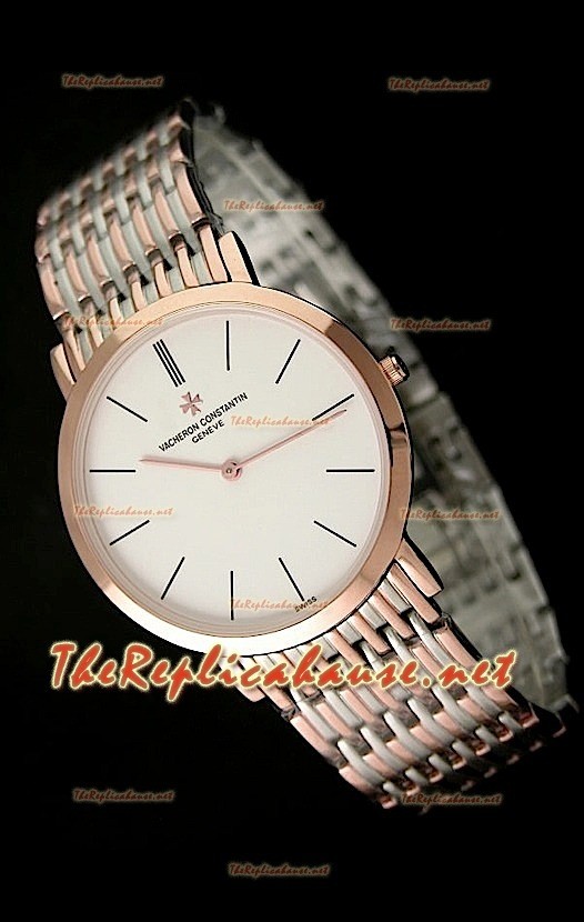 Vacheron Constantin Japanese Quartz Montre Bicolore Or Rose - 38 mm