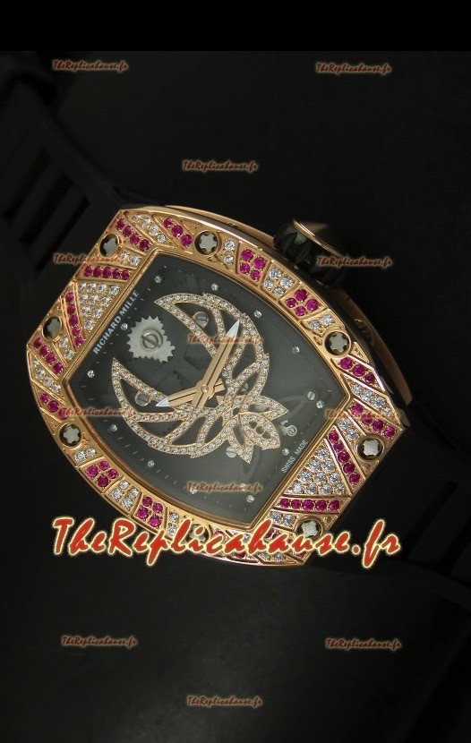 Montre suisse tourbillon Richard Mille RM051 avec boîtier or rose