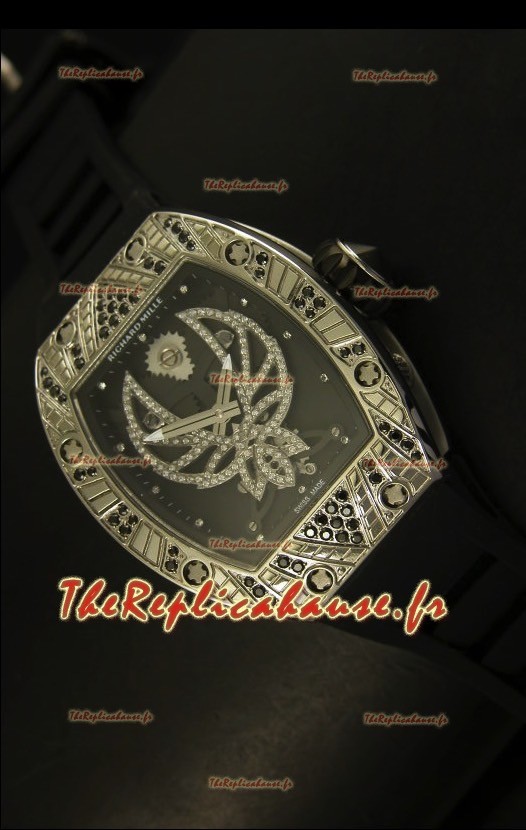 Montre suisse tourbillon Richard Mille RM051 avec bracelet en cuir