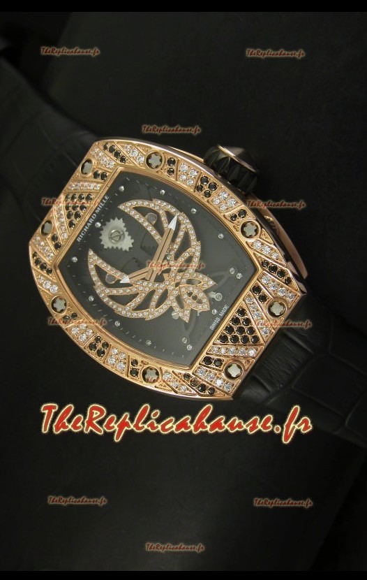 Montre suisse tourbillon Richard Mille RM051 avec boîtier or rose