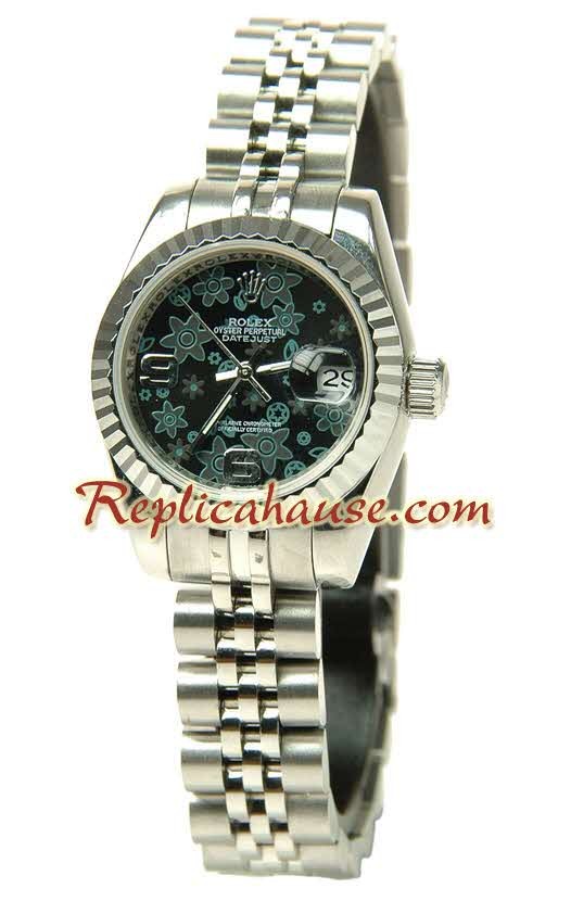 Rolex Replique Floral Motif Datejust Femmes Montre