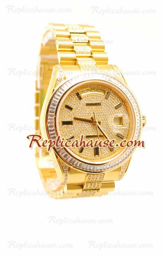 Rolex Replique Day Date Suisse Hommes d' or Montre