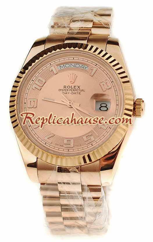 Rolex Replique Day Date Pink d' or Montre Suisse